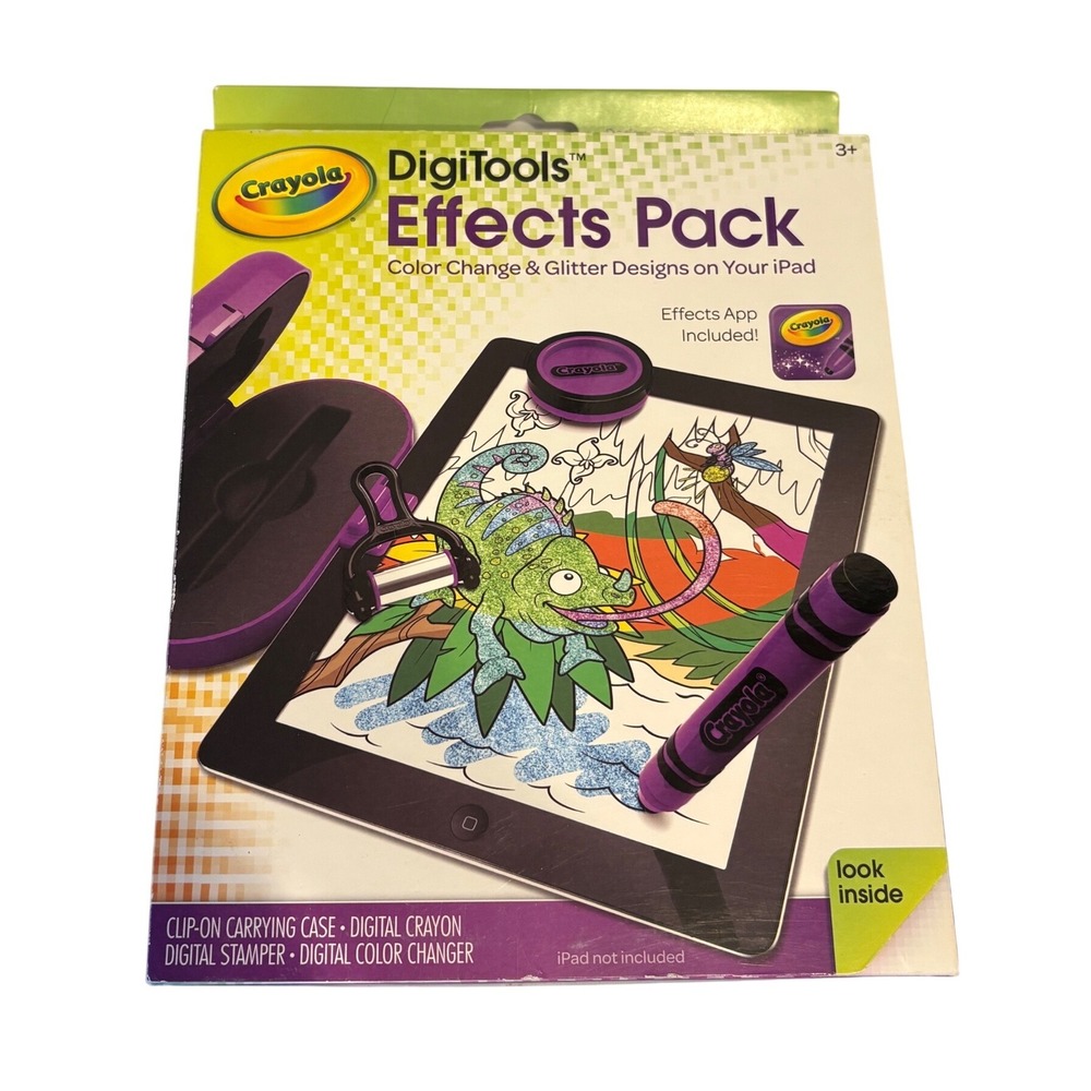 Crayola DigiTools Effects Pack iPad Digital Art Kit Purple 95-1012 New